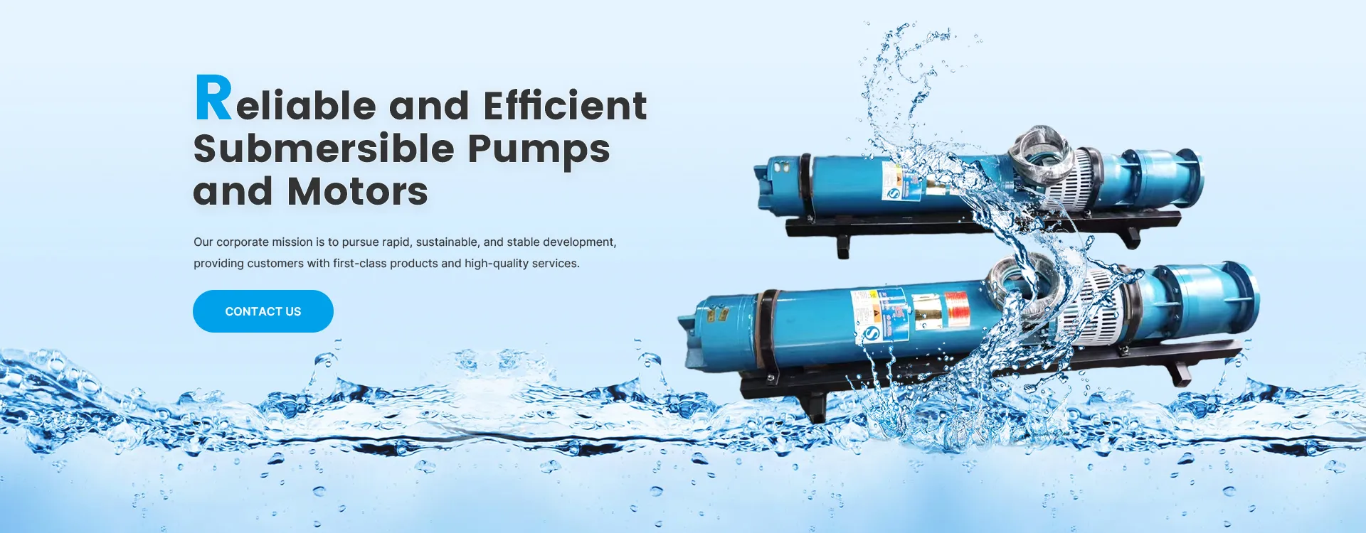 Submersible Electric Pumps for Horizontal Use